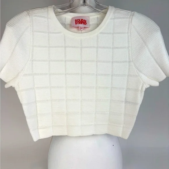 🎉HP🥳 Solid and Striped White Knit Set - Picture 8 of 12